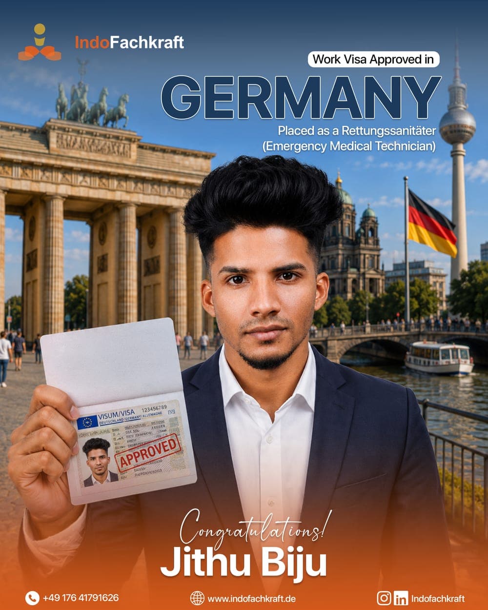 Genehmigtes deutsches Arbeitsvisum 2026 — vermittelt durch IndoFachkraft (4)