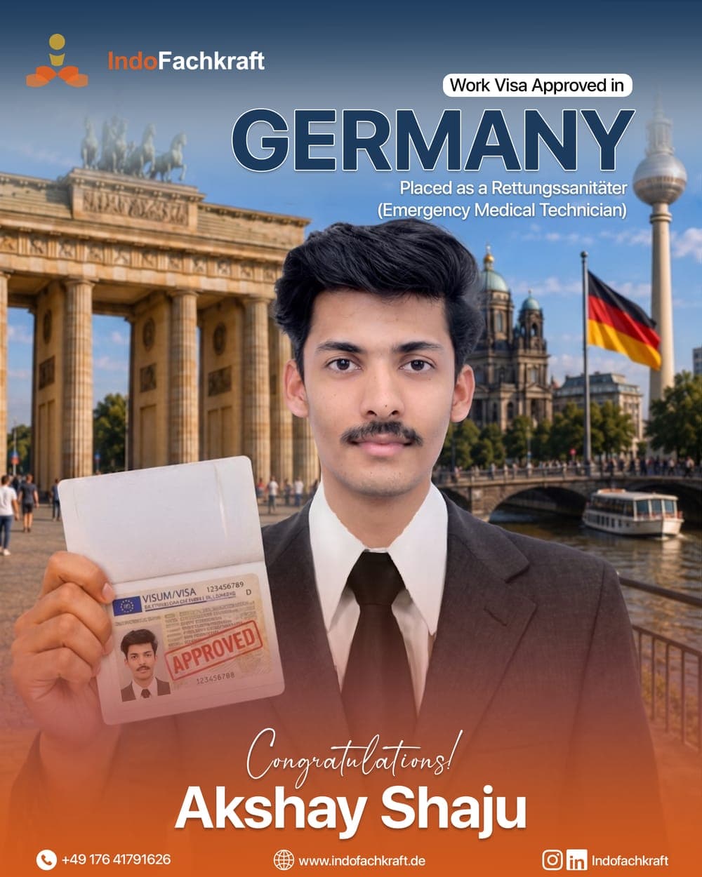 Genehmigtes deutsches Arbeitsvisum 2026 — vermittelt durch IndoFachkraft (10)