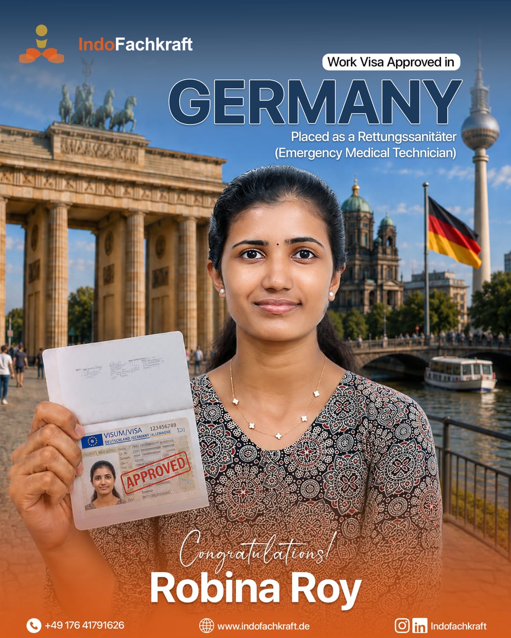 Genehmigtes deutsches Arbeitsvisum 2026 — vermittelt durch IndoFachkraft (6)