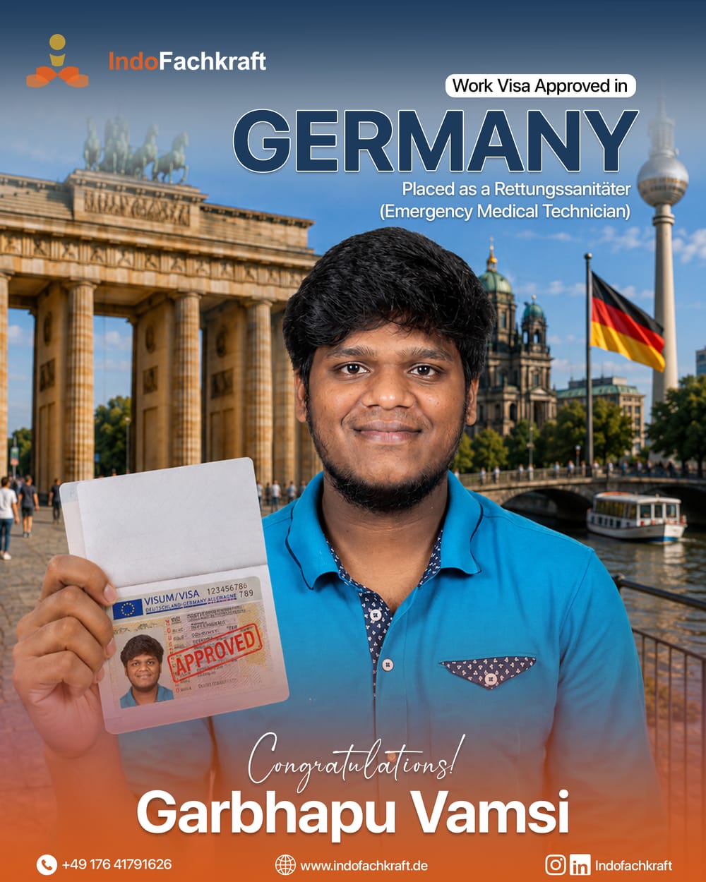 Genehmigtes deutsches Arbeitsvisum 2026 — vermittelt durch IndoFachkraft (9)