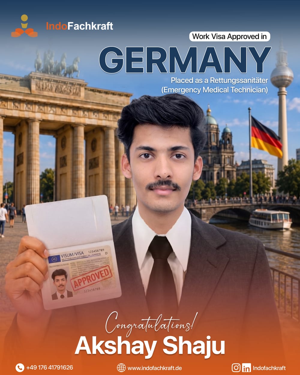 Genehmigtes deutsches Arbeitsvisum 2026 — vermittelt durch IndoFachkraft (10)