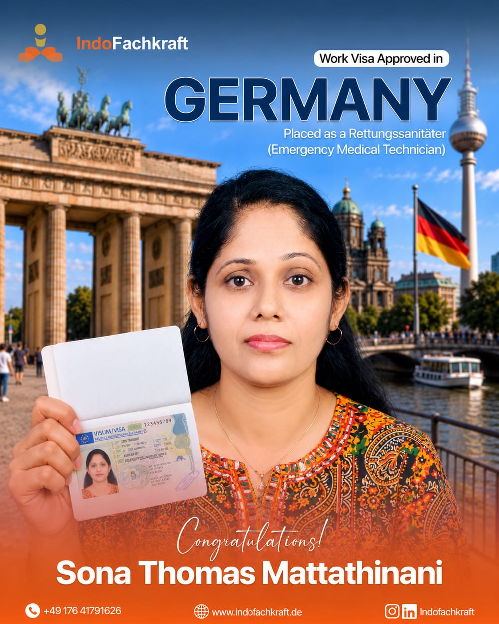 Genehmigtes deutsches Arbeitsvisum 2026 — vermittelt durch IndoFachkraft (14)